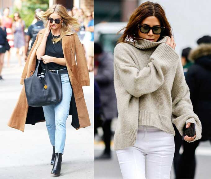 Stylish looks with jeans: photos, trends, fashionable denim