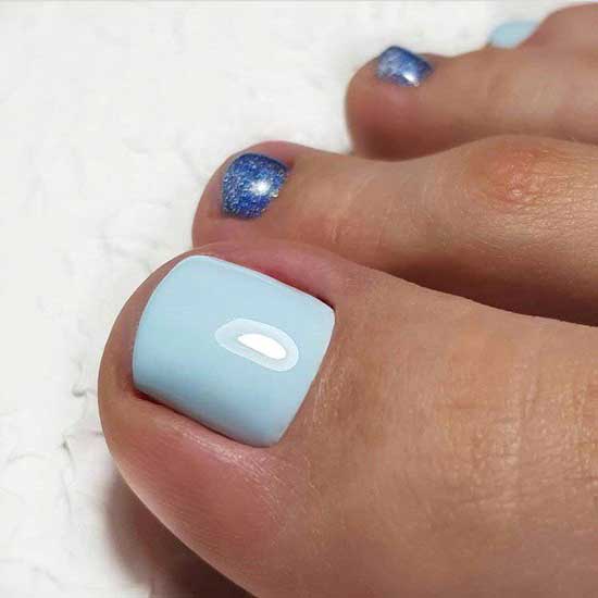 Plain pedicure ideas without decor