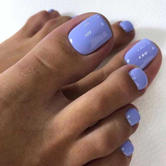 Beautiful colors for a solid pedicure