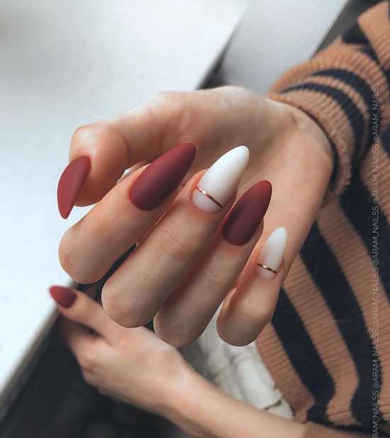 Long dark nails