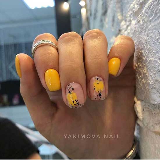 Negative space style manicure