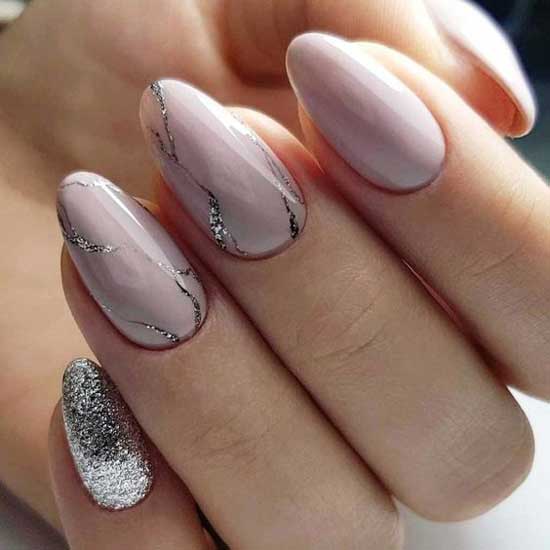 Lilac luxury manicure