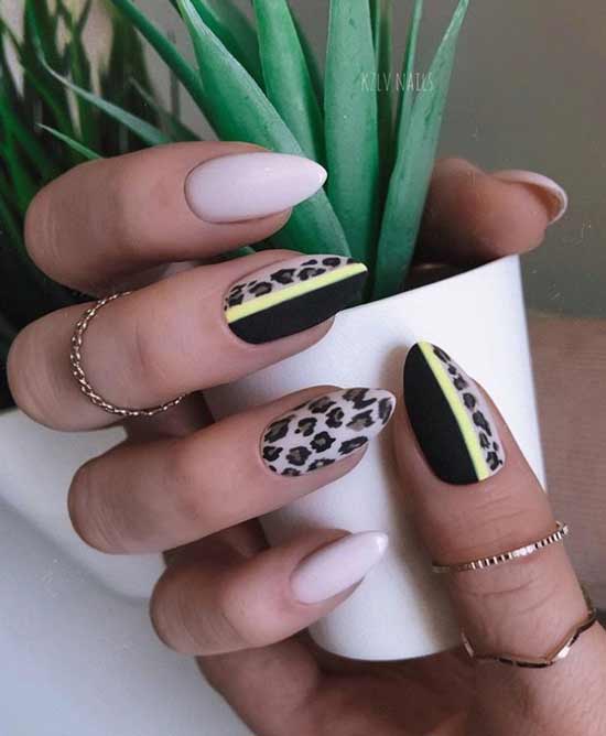 Leopard print on nails