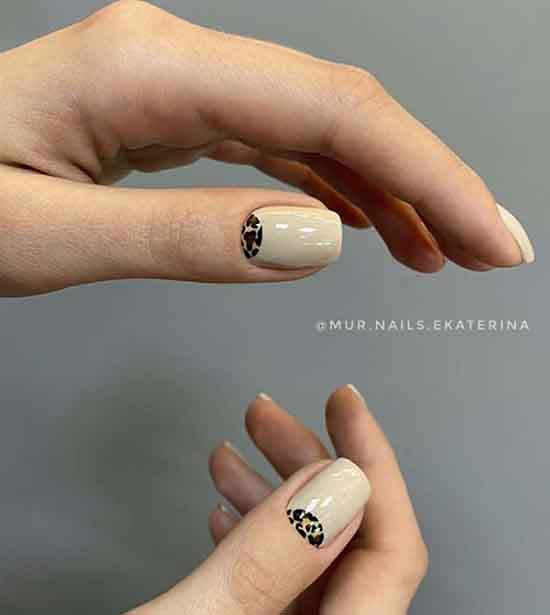 Leopard manicure: design in the photo in different techniques, shades