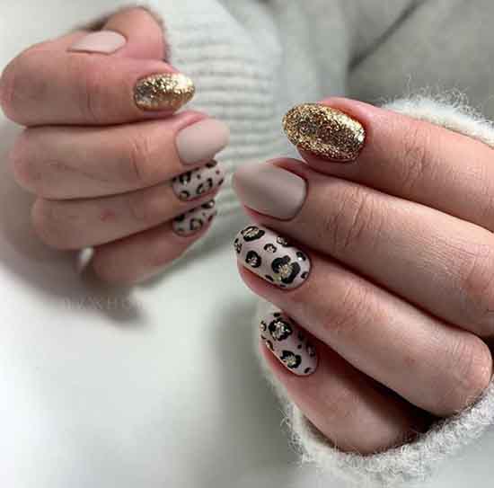 Leopard manicure: design in the photo in different techniques, shades