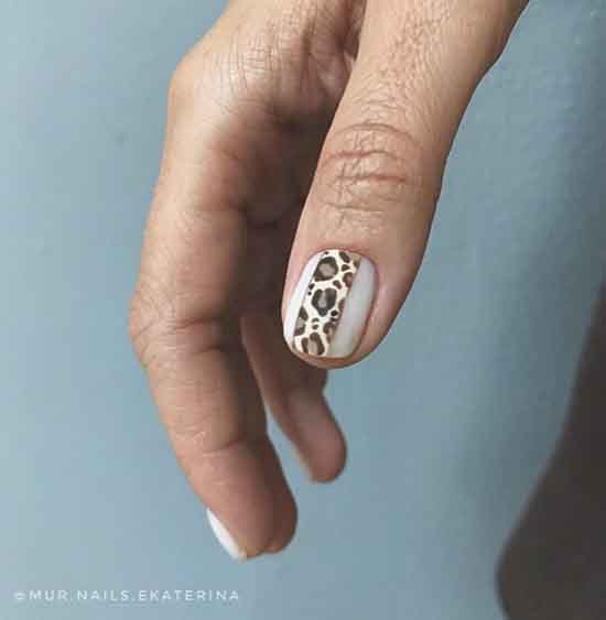 Leopard manicure: design in the photo in different techniques, shades