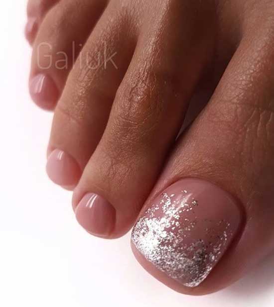 Pedicure with gel polish + gel play glitz