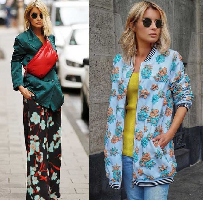 Floral print in trend in 2019-2020