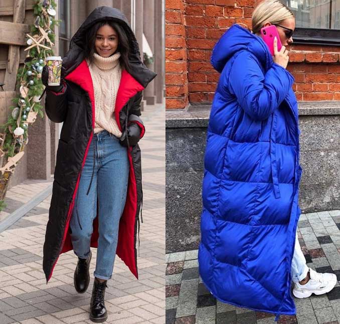 Oversized down jackets