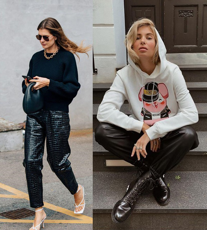 Fall-winter 2019-2020 trend - leather clothes