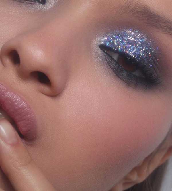 Trendy Glitter Makeup