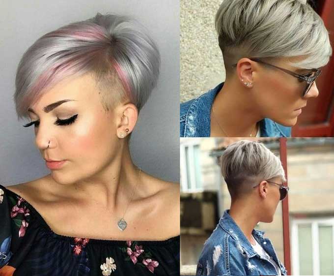 Undercut with a shaved temple