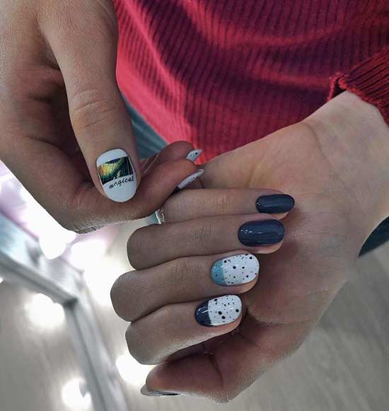 Fashionable oval nail designs