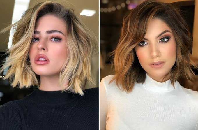 Graduated bob: photo of haircuts, trend options