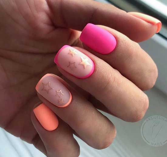 Manicure french design fall 2019