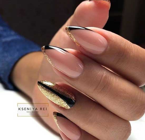 French manicure autumn winter 2019-2020