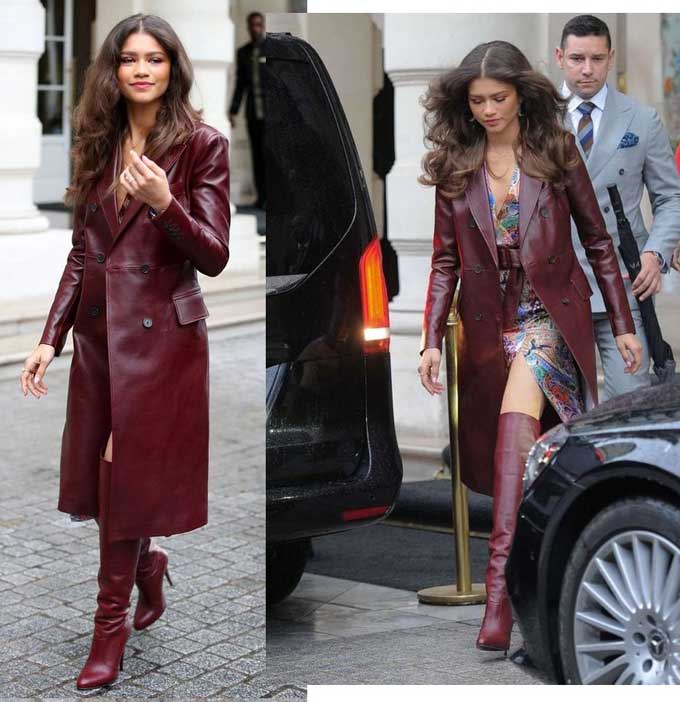 Zendaya in trendy boots