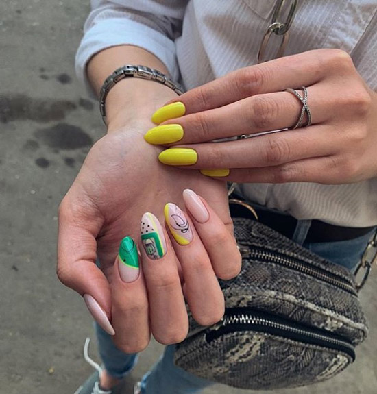 Fashionable mid-length nail designs