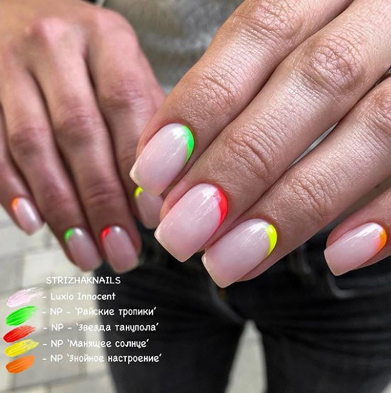 Fashionable medium-length nail designs, current photos