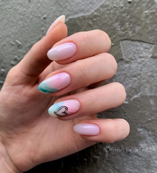 Medium length manicure idea