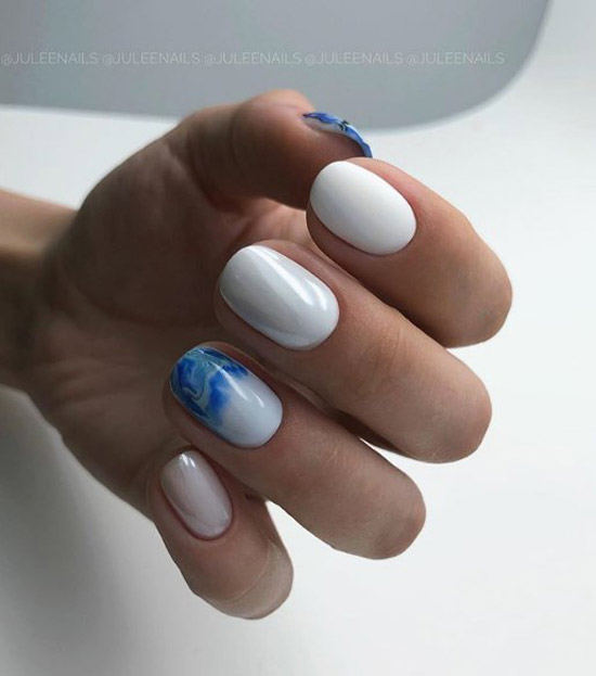 Gentle manicure medium length