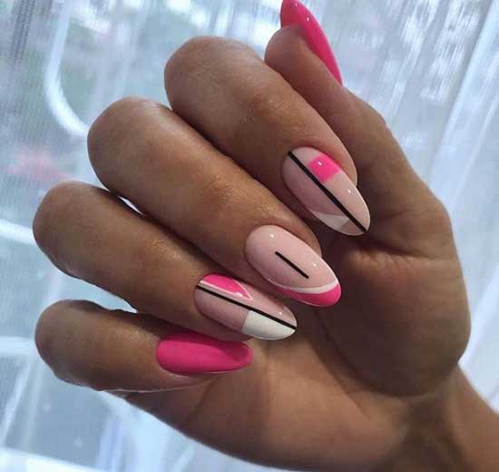 Nail art avec géométrie