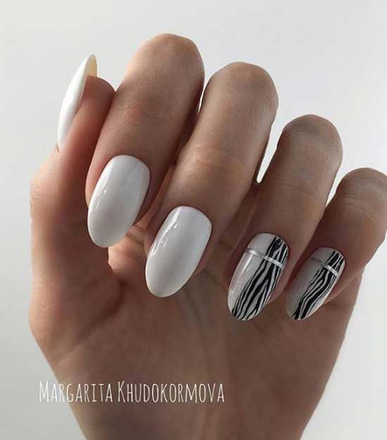 Manicure with nail art