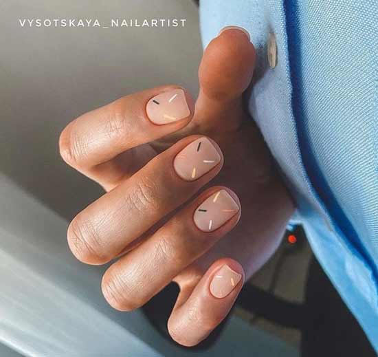 Nail art minimalism