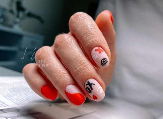 Nail art letters