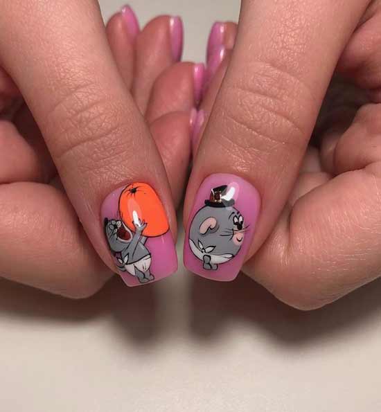 Drawings on nails