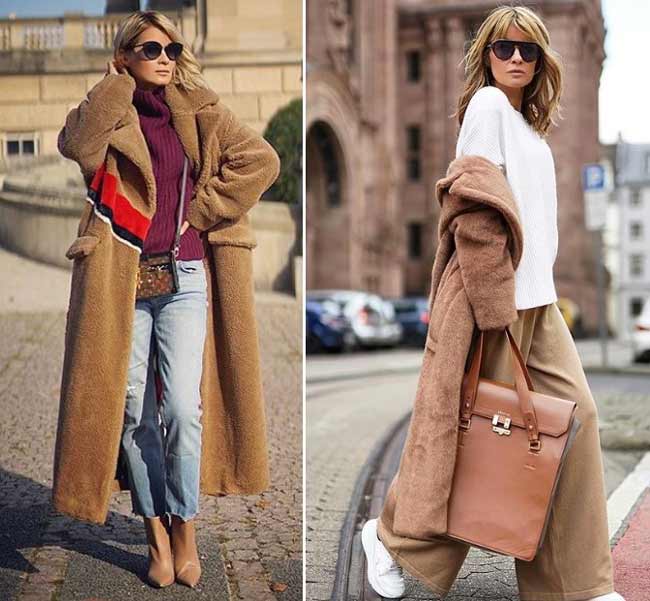 Fashionable fur coats and accessories