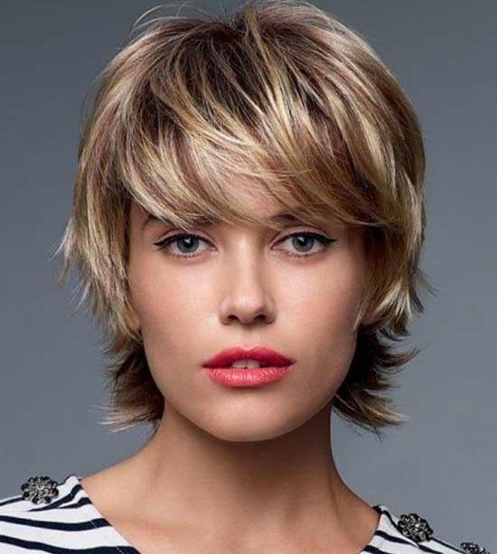 Fashionable short haircut