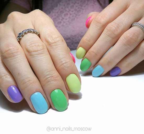 Manicure pastel photo 2020