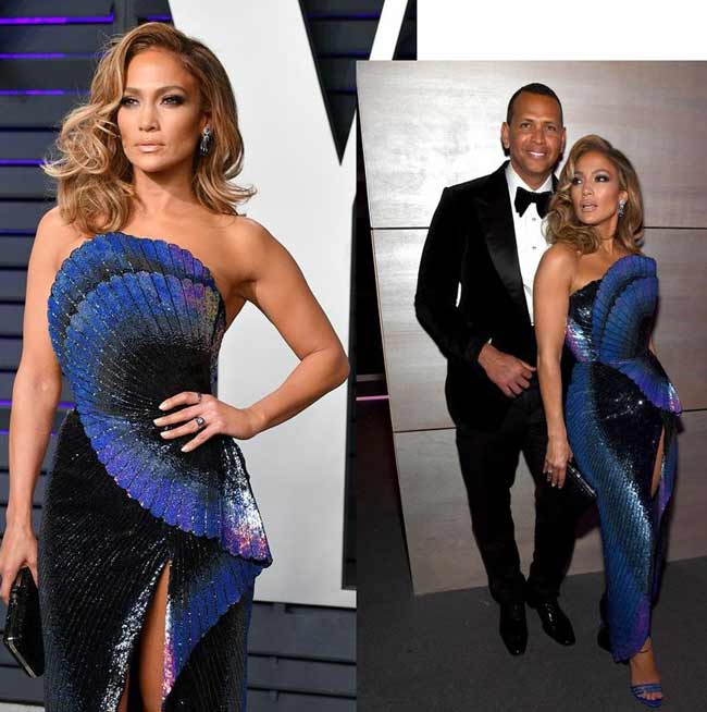 J.Lo's blue dress