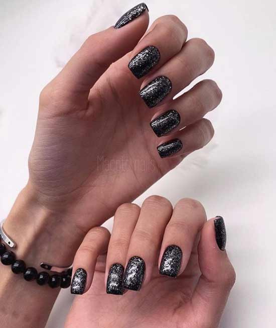 Black with silver