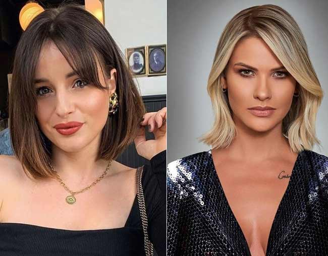 Medium length haircuts with bangs