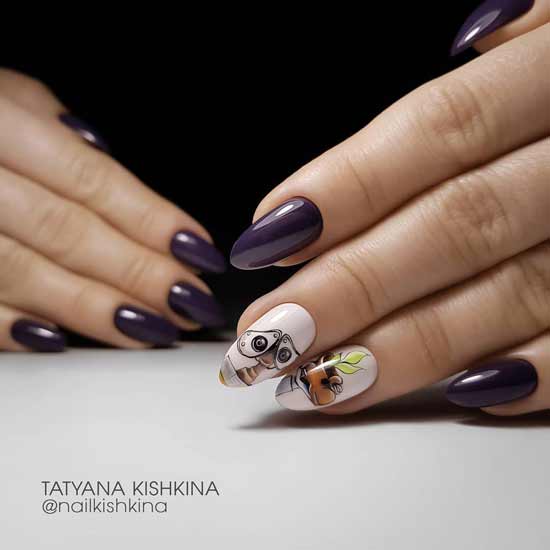 Nail design with pattern