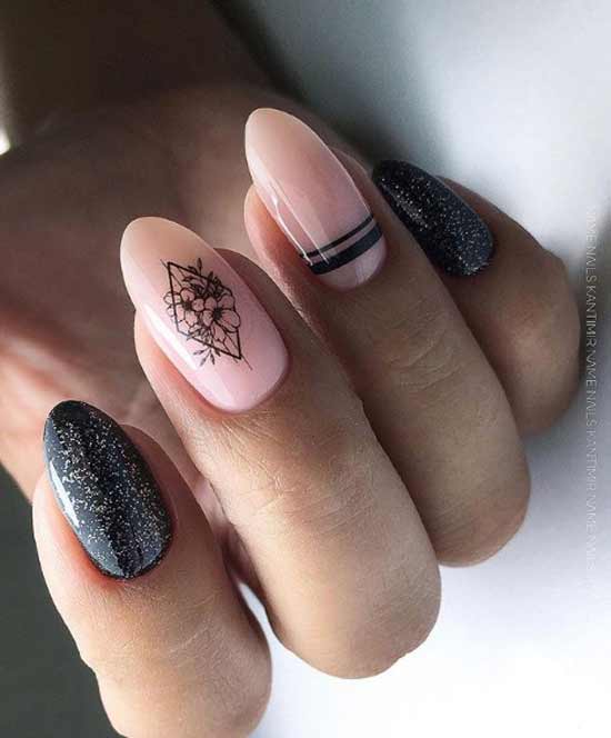 Curseur sur l'ongle rose