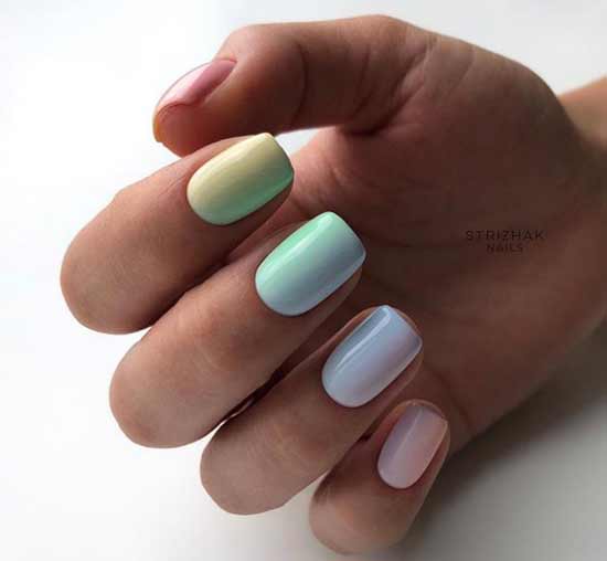 Gradient in pastel colors