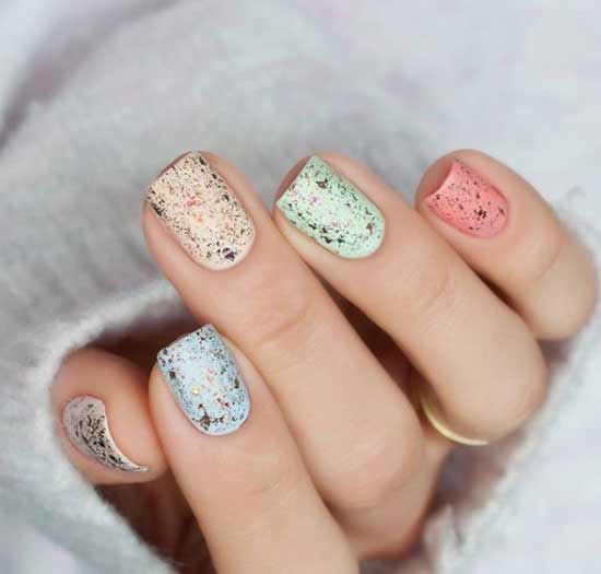 Design - manicure paint splatter