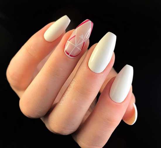 Geometric manicure