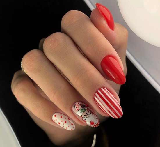 Festive manicure design