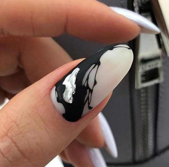 Unicorn tear nail design