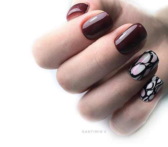 Design marble on nails