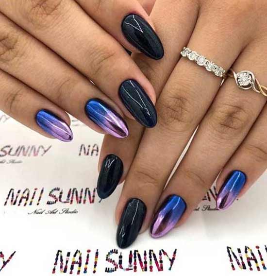 Elegant blue manicure ideas