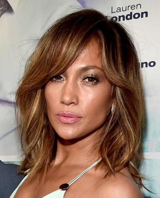 Elegant haircuts for long hair with bangs