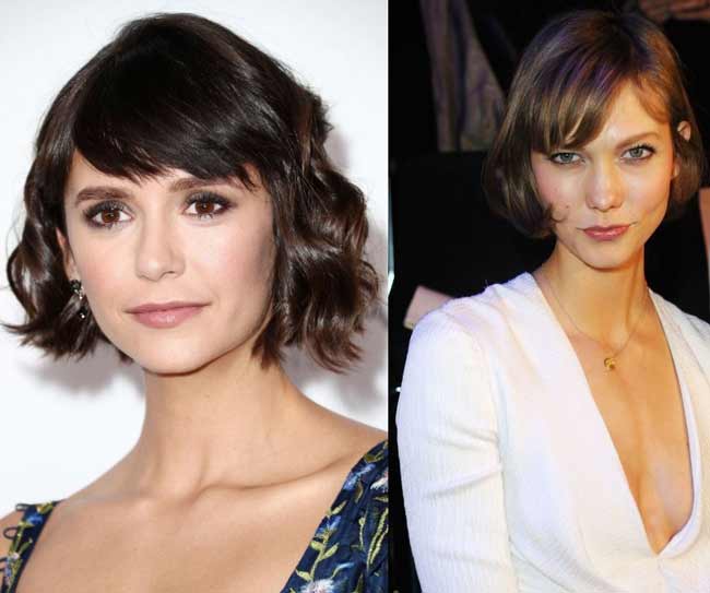 Haircuts for medium hair with bangs, photo