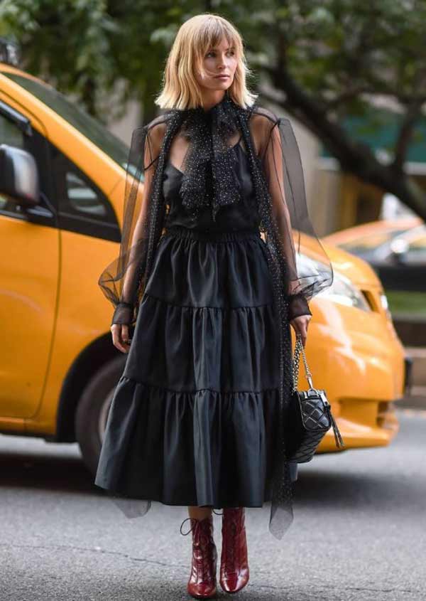 Sheer dress - trend 2020