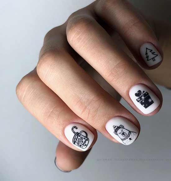 Winter nail art