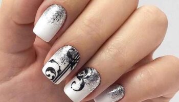 More than 50 photos of fashionable winter manicure for short nails